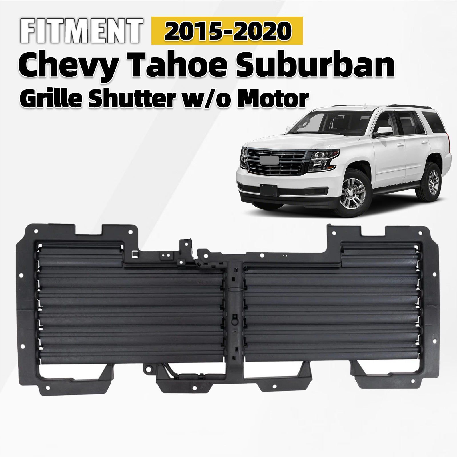 Active Grille Shutter For 2015-2020 Chevy Tahoe Suburban 84378163 w/o Motor