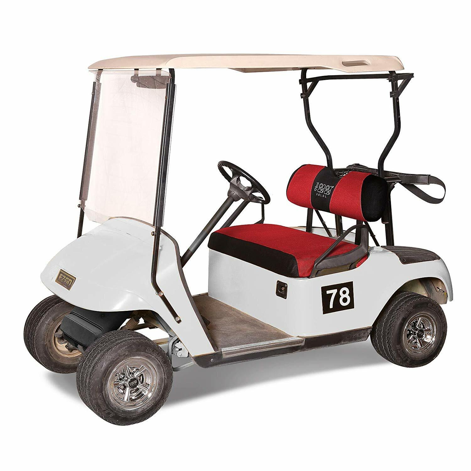 10L0L Mesh Golf Cart Front Seat Cover Set for EZGO RXV TXT Club Car DS -S size