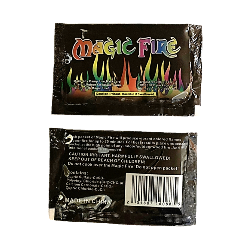 CAMPFIRE COLOR CHANGING FLAMES MAGIC FIRE COLORANT - 12 PACKS