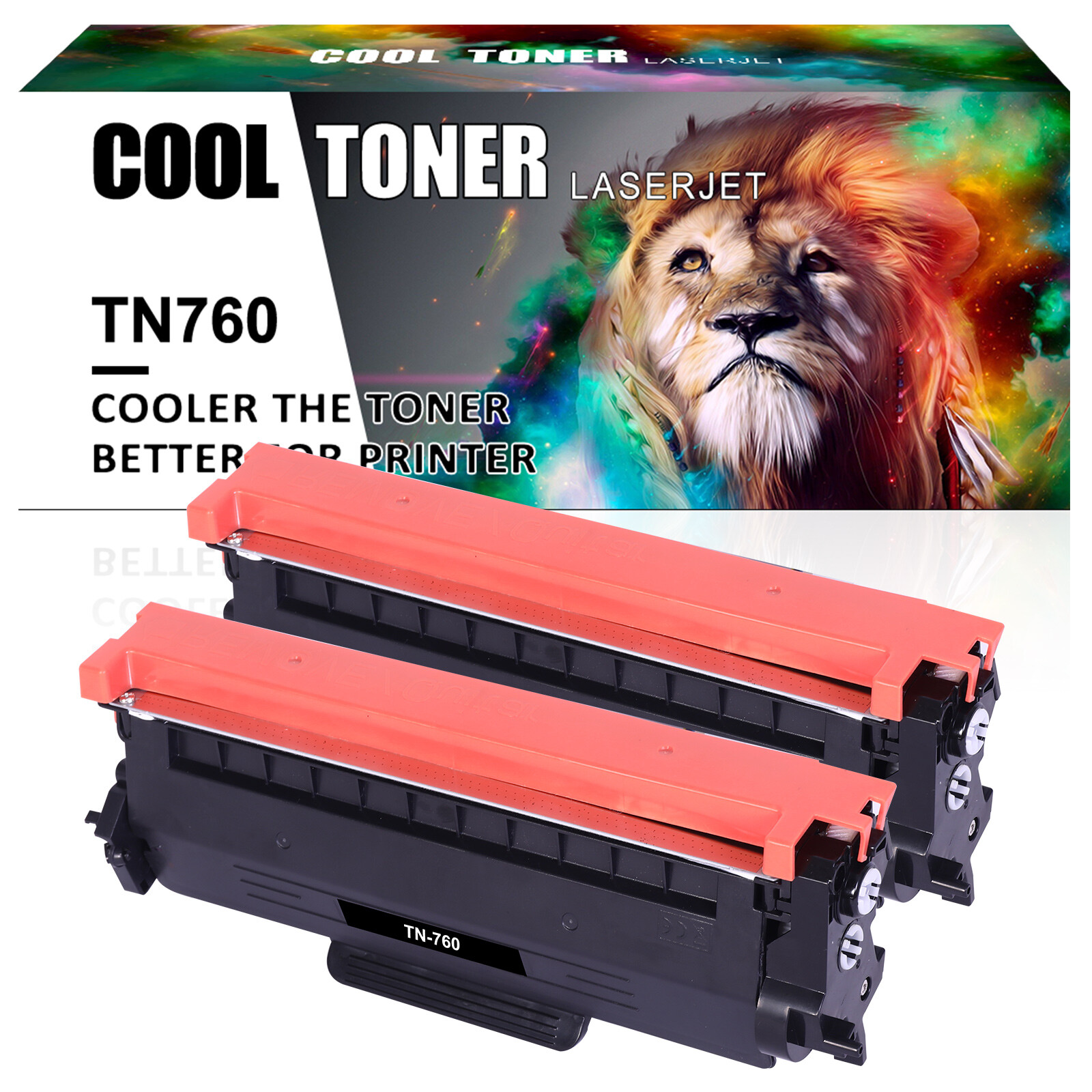 2PK TN760 TN730 Toner Cartridge fits for Brother Toner MFC-L2710DW DCP-L2550DW