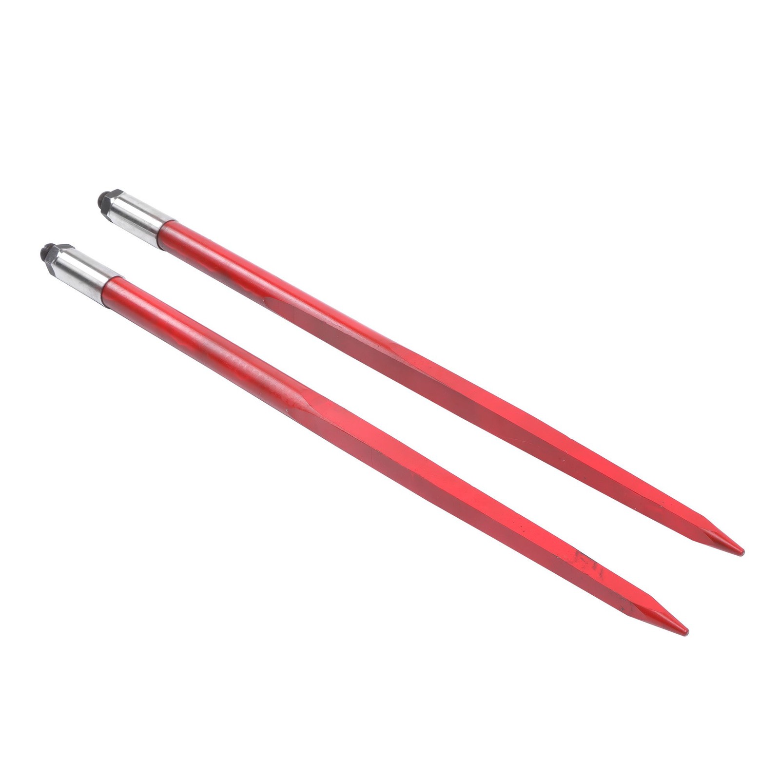 Hay Bale Spear 43 inch 2 Pack Spike Fork for Tractors Loaders