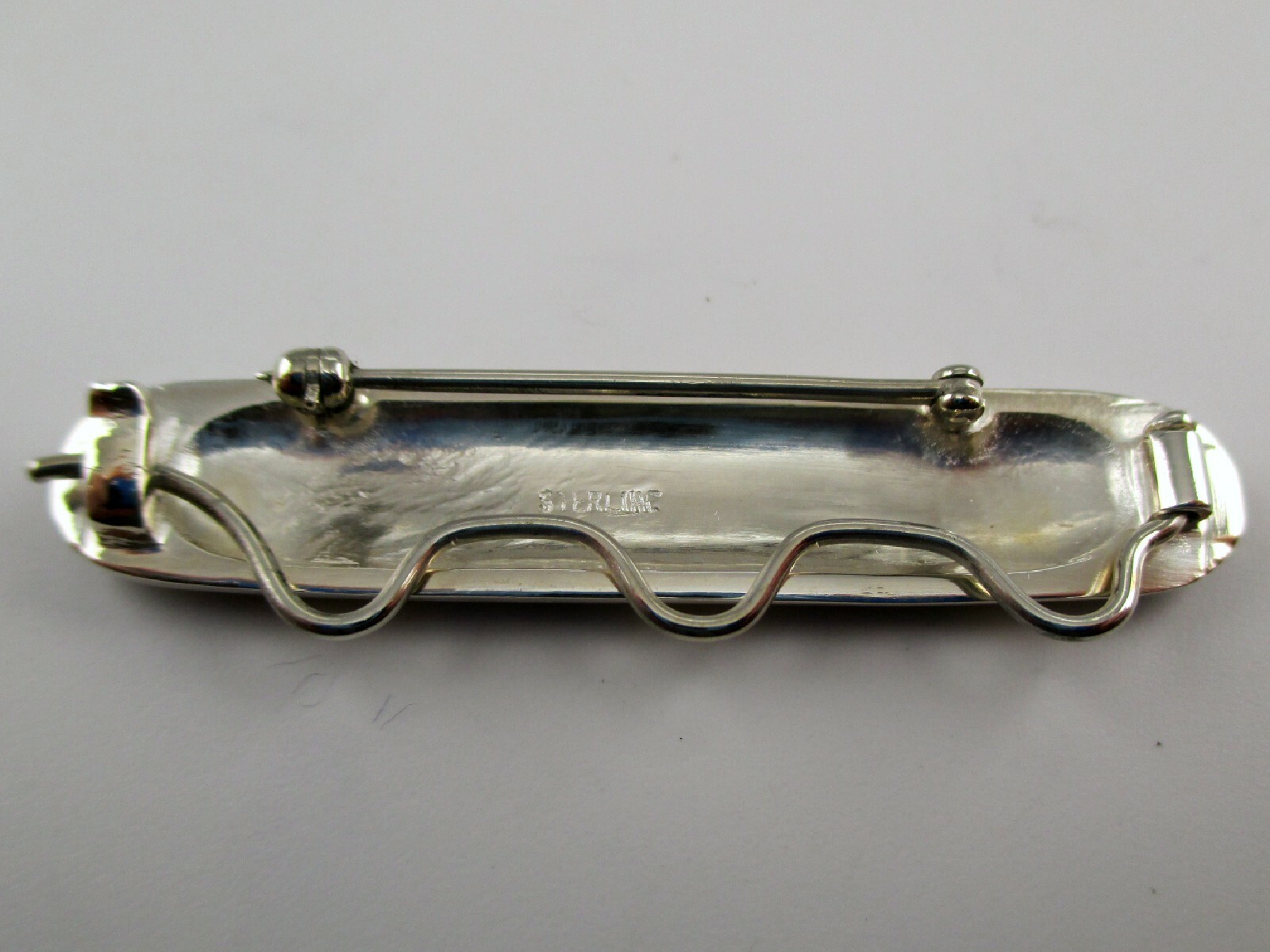 Sterling Silver GRANDMOTHER Charm Pin BROOCH Bar Pin CHARM HOLDER Vintage NEW