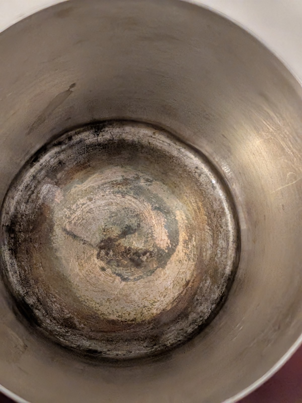 Collectible Napier Silverplate Two Tone Personal 3 Oz Cocktail Shaker circa 1930