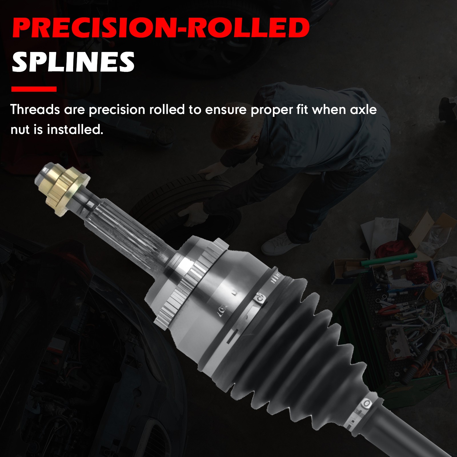 CV Axle Shaft Front Left & Right Set for Toyota Camry Solara 2.4L 4 Cyl 2002-09