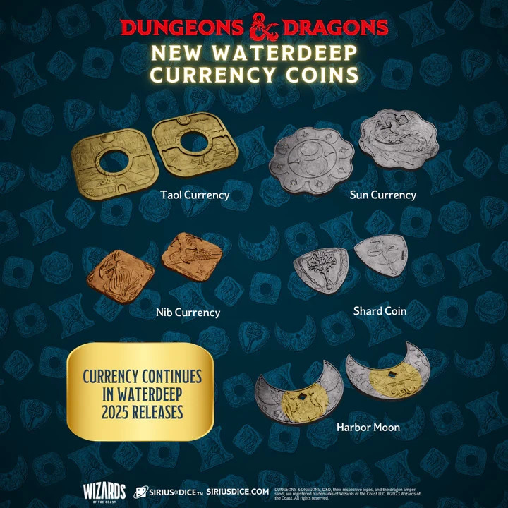 SIRIUS DICE - D&D Waterdeep: Yawning Portal Treasure Packs Display (25 Packs)