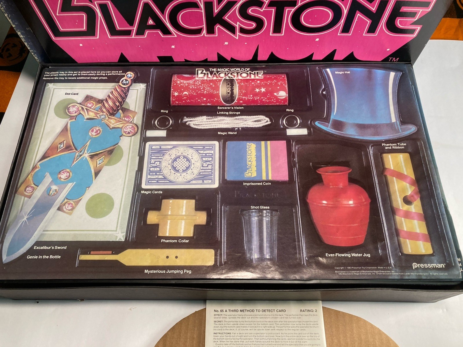 Vintage Complete 1983 Blackstone Advanced Magic Set In Original Box