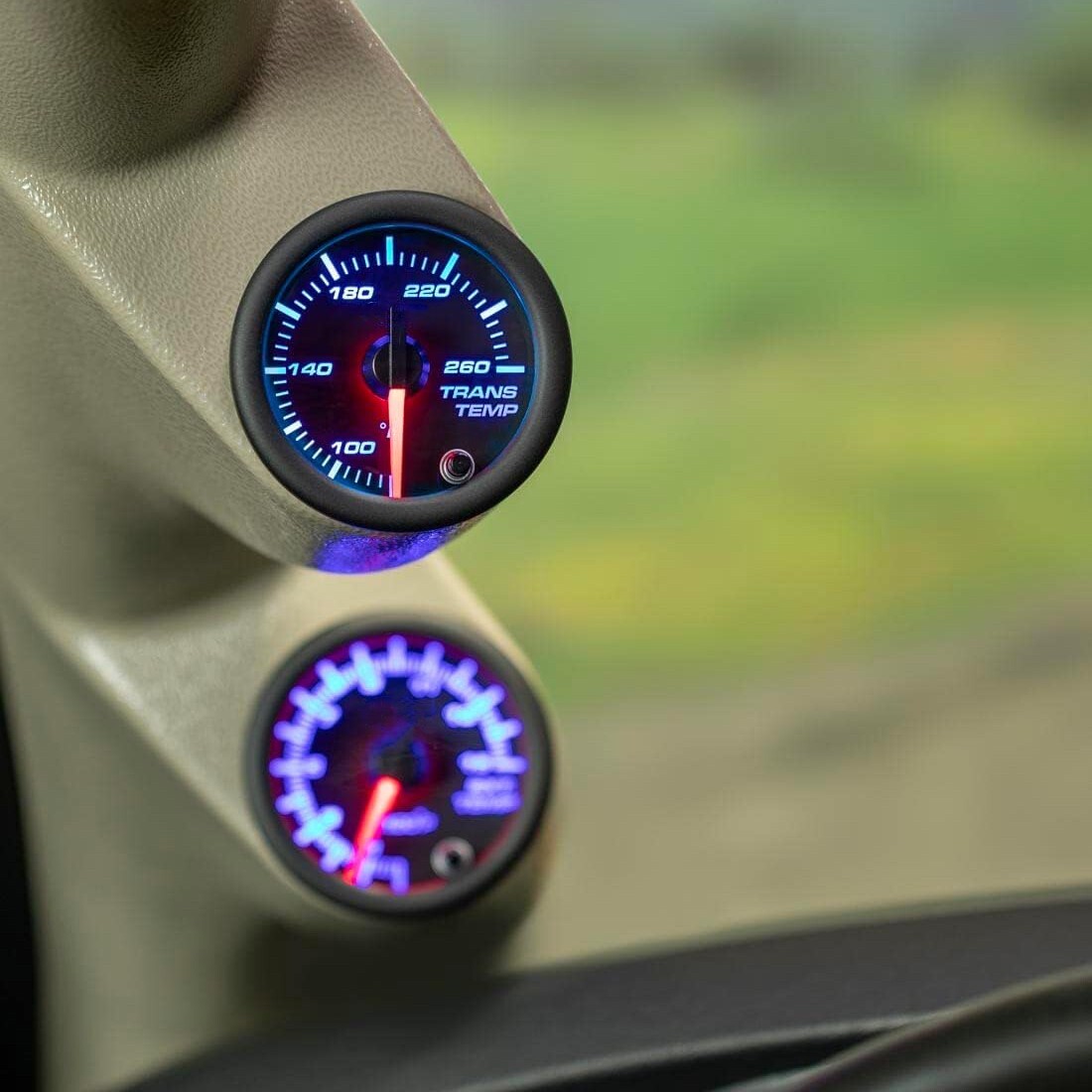 2 INCH TRANSMISSION OIL COOLER TEMPERATURE GAUGE SENDER 6AN HOSE END FITTING KIT