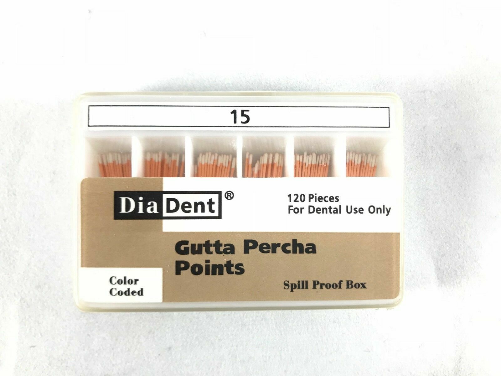 DIADENT Gutta Percha Points Endo (120 Pieces/Pack) 5 Different Sizes Available