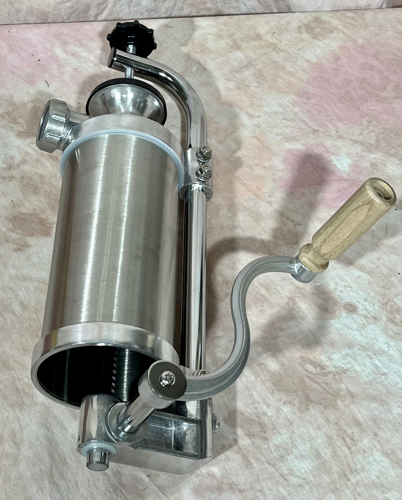 Master Feng MF-3002CA Stainless Steel Sausage Stuffer 2.5lb Manual NEW, OPEN BOX