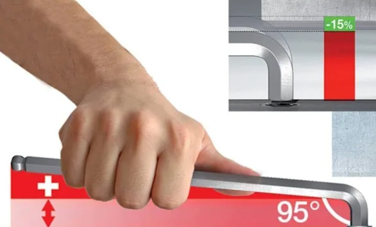 Wiha 66982 ErgoStar Ball End Hex L-Key Set 22 Piece SAE Inch & Metric Allen Keys