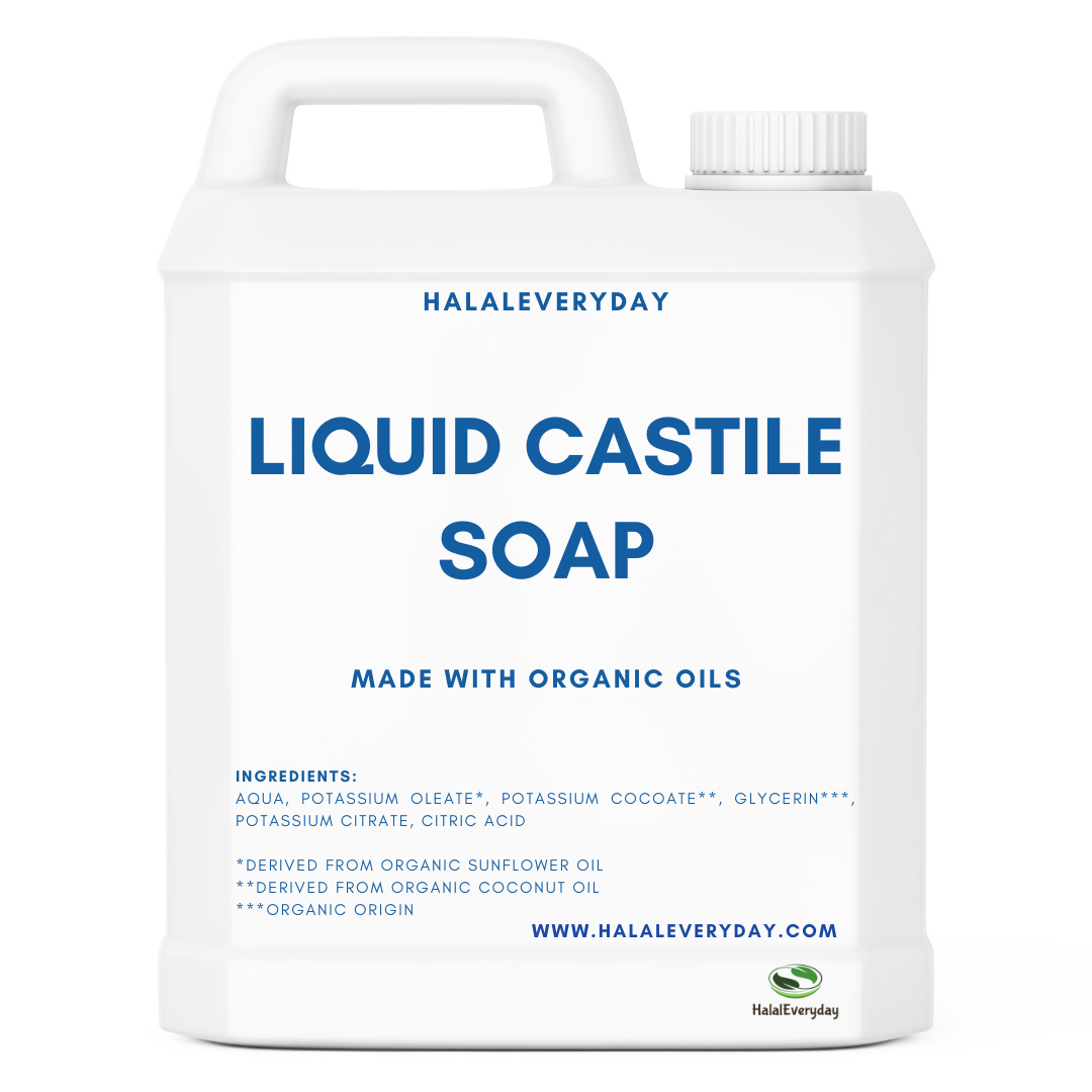 Liquid Castile Soap Unscented Base - 100% Pure Natural Organic Oils Cleanse Bulk