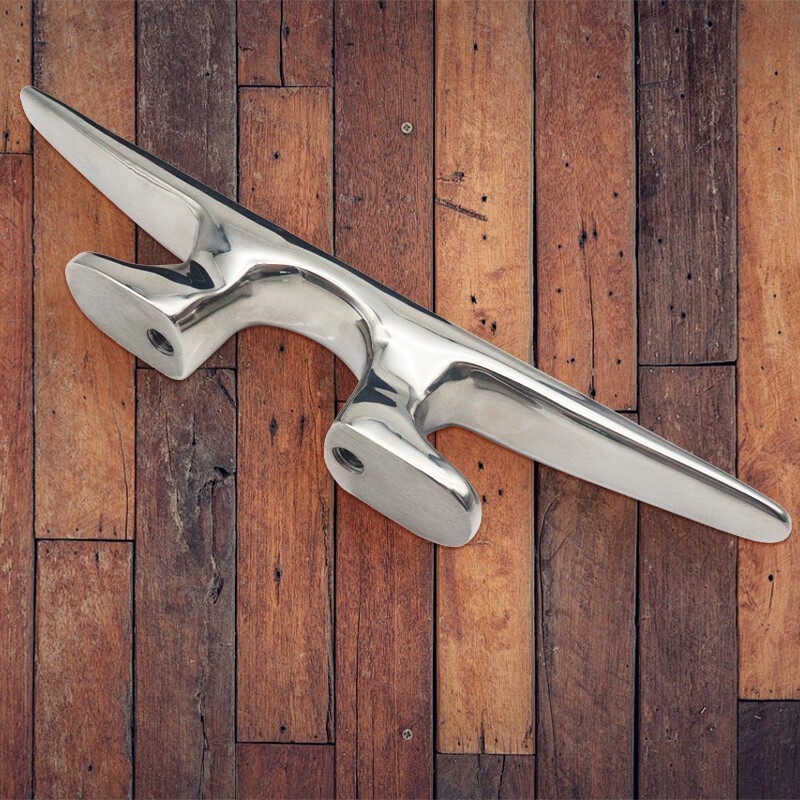 10 Inch 316 Stainless Steel Mooring Cleat Mooring Anchor Deck Cleat for Boat [