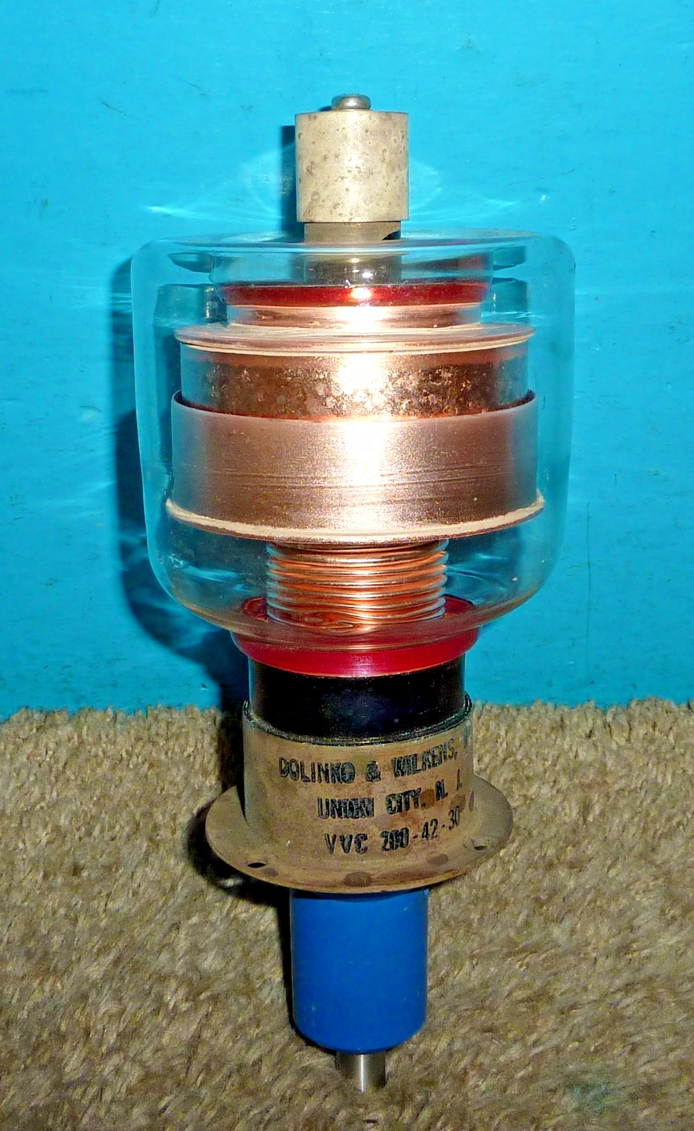 Dolinko & Wilkens 200-42-30 Vacuum Variable Capacitor 200-42pf 30kV As-Is