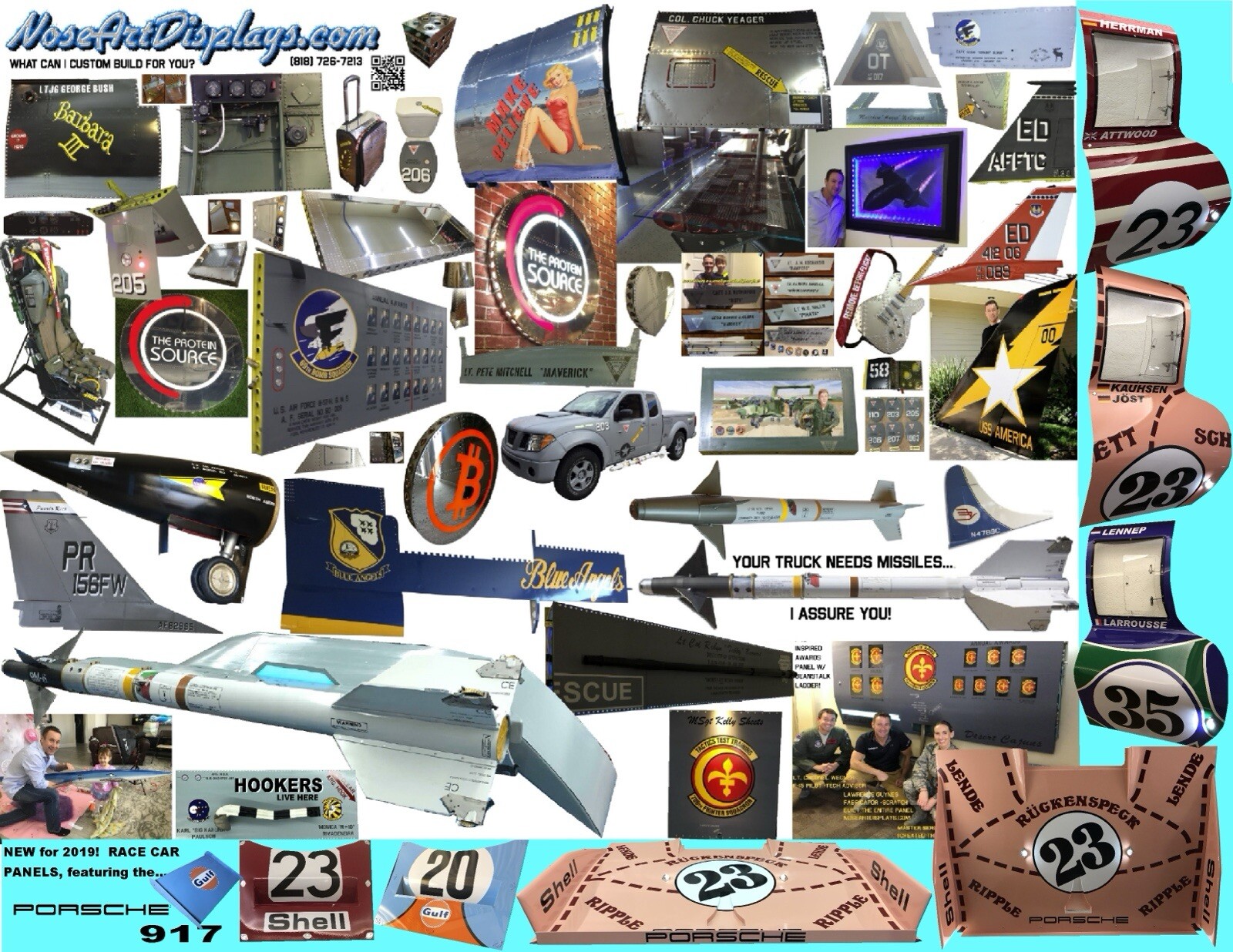 ROLLERON AIM 9 Sidewinder Missile Raytheon USAF Fighter Jet Aviation NAVY TopGun