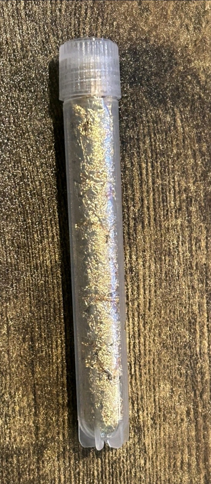 Large Vial of 24K Gold Flake Gold Leaf Foil Flakes