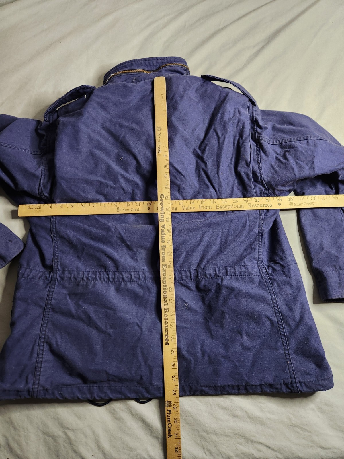 Alpha Industries M-65 Cold Weather Field Jacket Coat Mens Sz Large Blue Navy USA