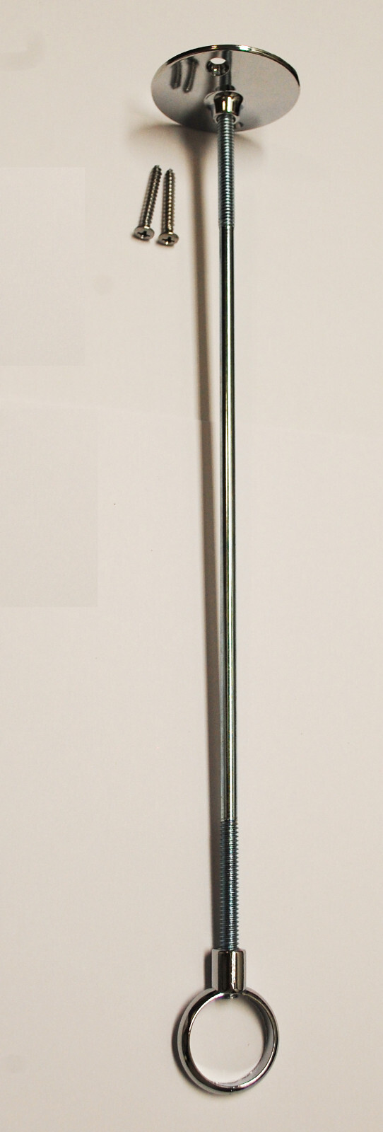 12" Shower Curtain Rod Ceiling Support with Polished Chrome Finish