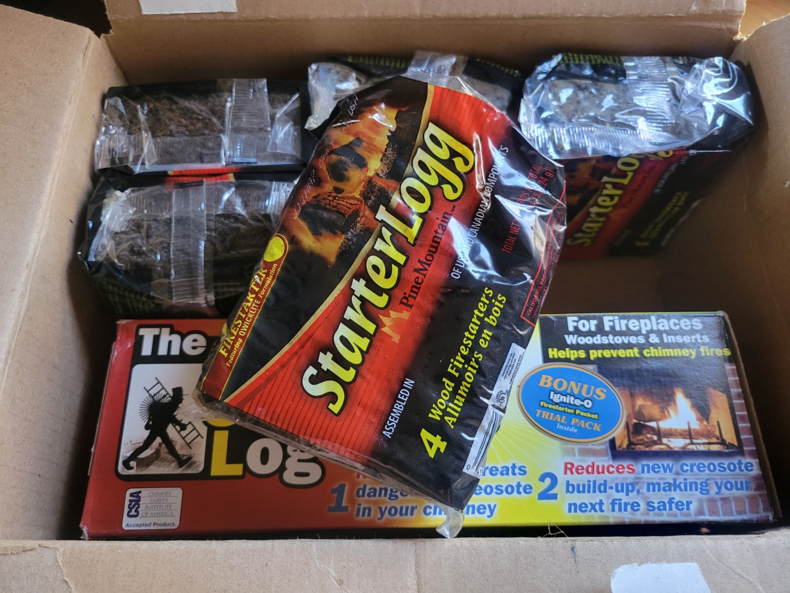 24 Starter Loggs And 1 Creosote Sweeping Log