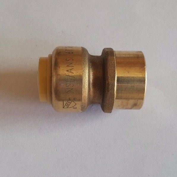 1 Pc. 1/2" Push Fit X 1/2" Female NPT Adapter, Push Fit Female Adapter