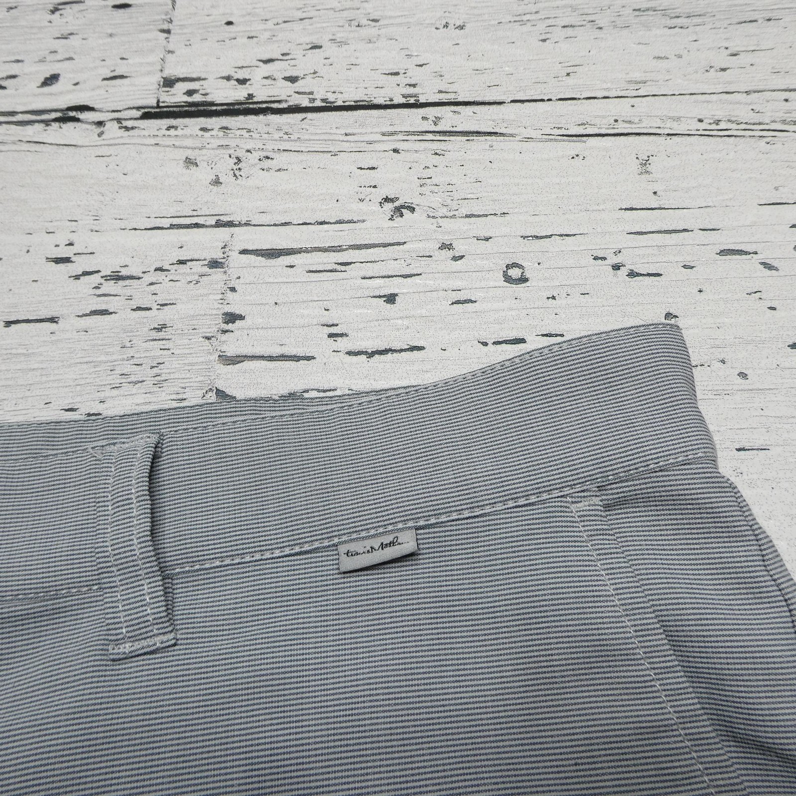 Travis Mathew Golf Shorts Mens Size 39 Gray Microstripe Performance Stretch