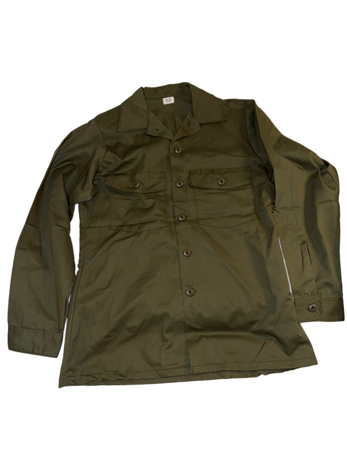 NOS US Military OG-507 Utility Shirt 15.5x33 Unissued 1987 Dura Press Fatigue