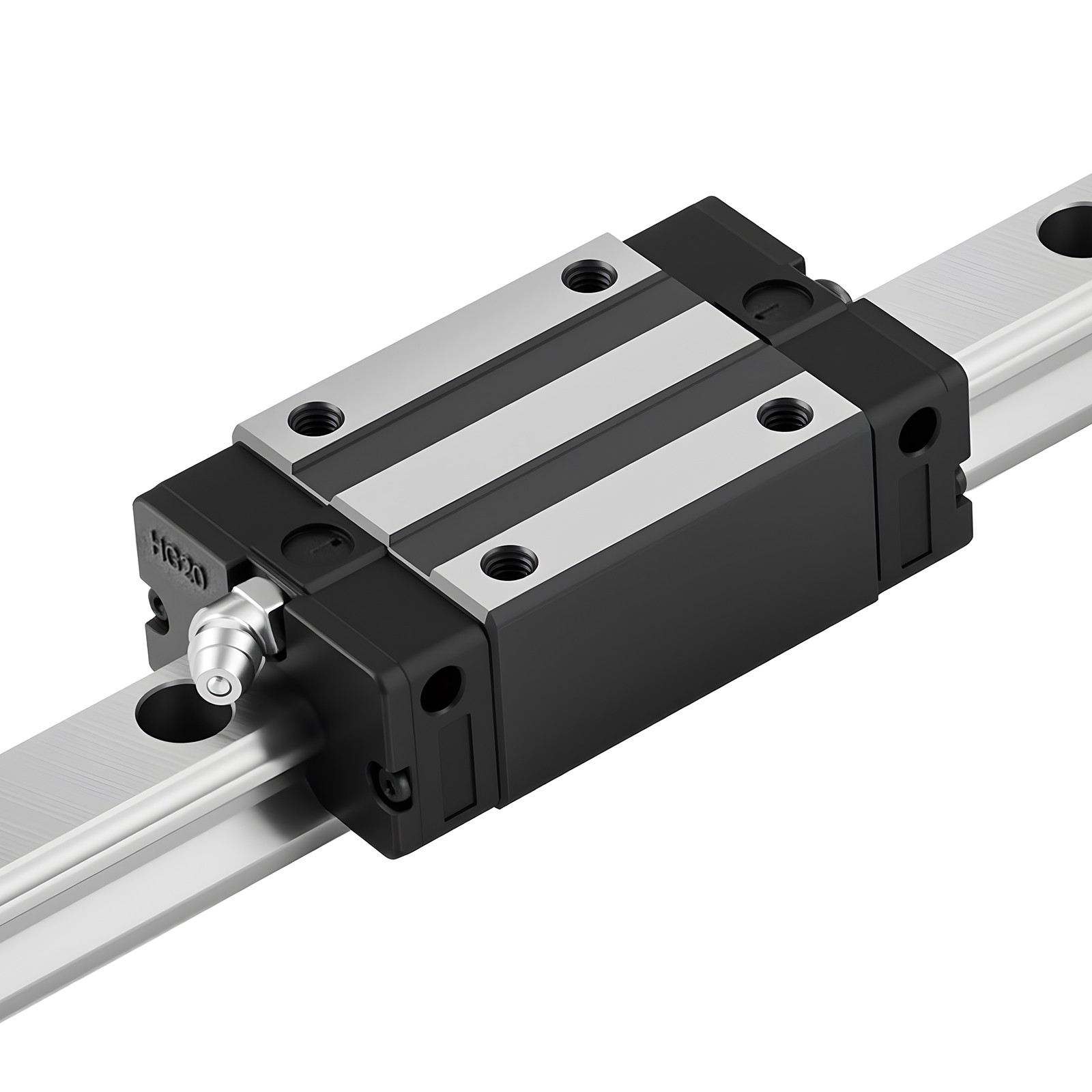 VEVOR Linear Rail Kit HGR20 2Pcs 1000 mm(39.4 in) Guide Rails 4Pcs Slide Blocks