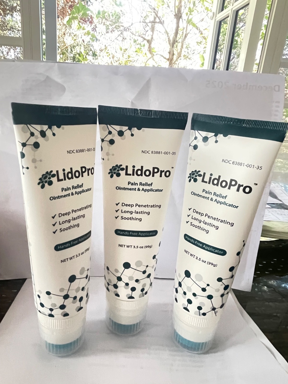 LidoPro Ointment 3.5OZ Topical PAIN RELIEF Tube Free Hand Applicator Exp. 6/27