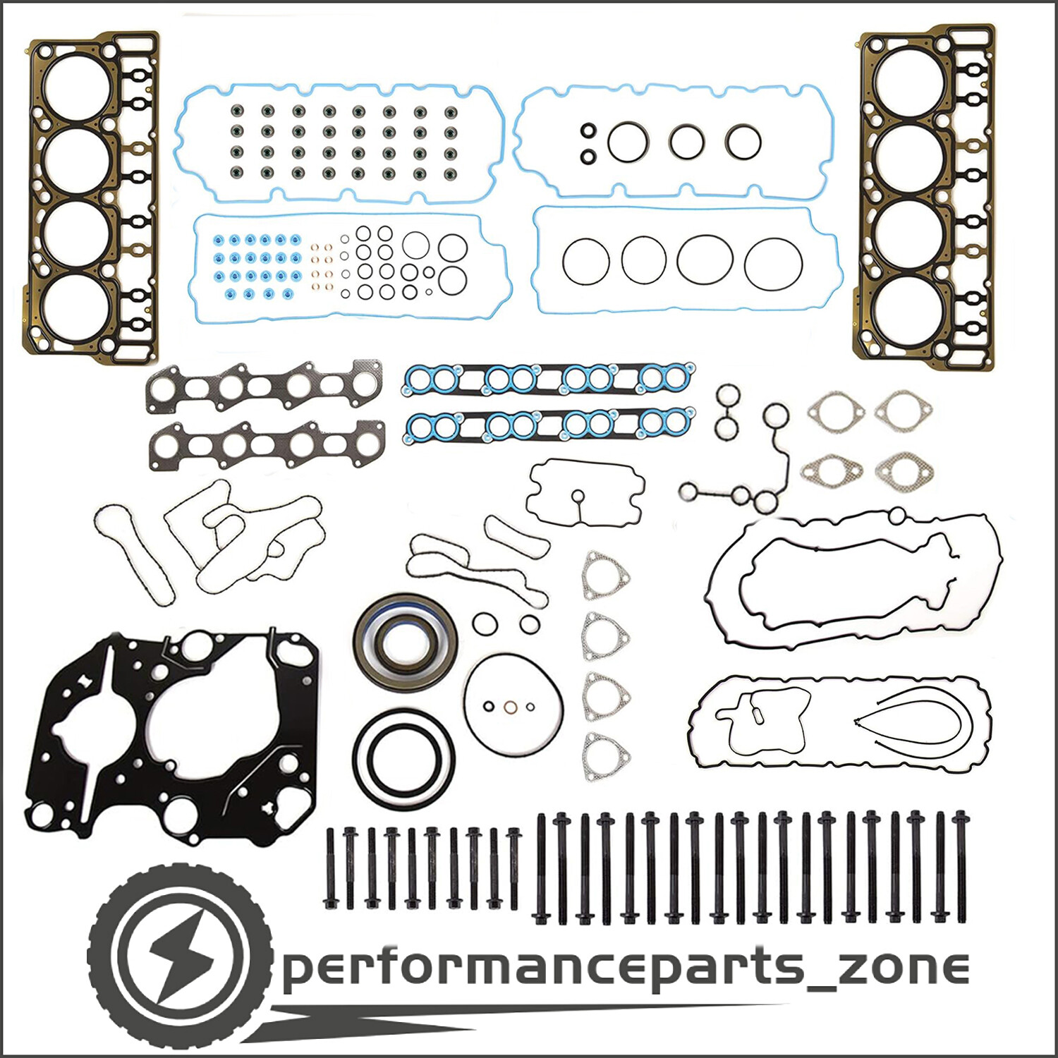 Full Head Gasket Bolts Set for 08-10 Ford F250 F350 Powerstroke Diesel Turbo 6.4
