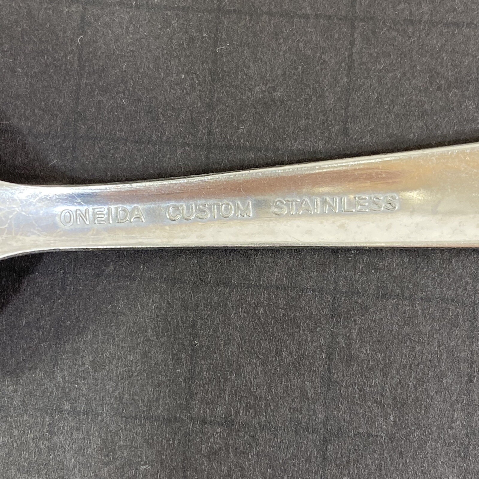 Oneida Custom Stainless ROSEANNE Flatware Set 3 Oval Soup Dessert Spoons 6 1/2"