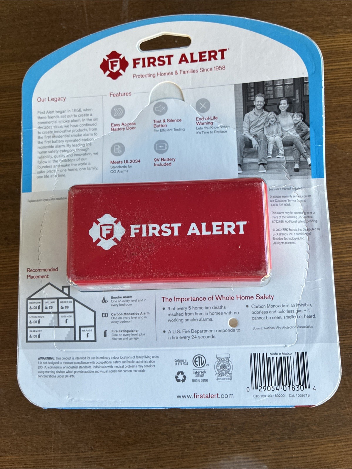 First Alert Carbon Monoxide Alarm