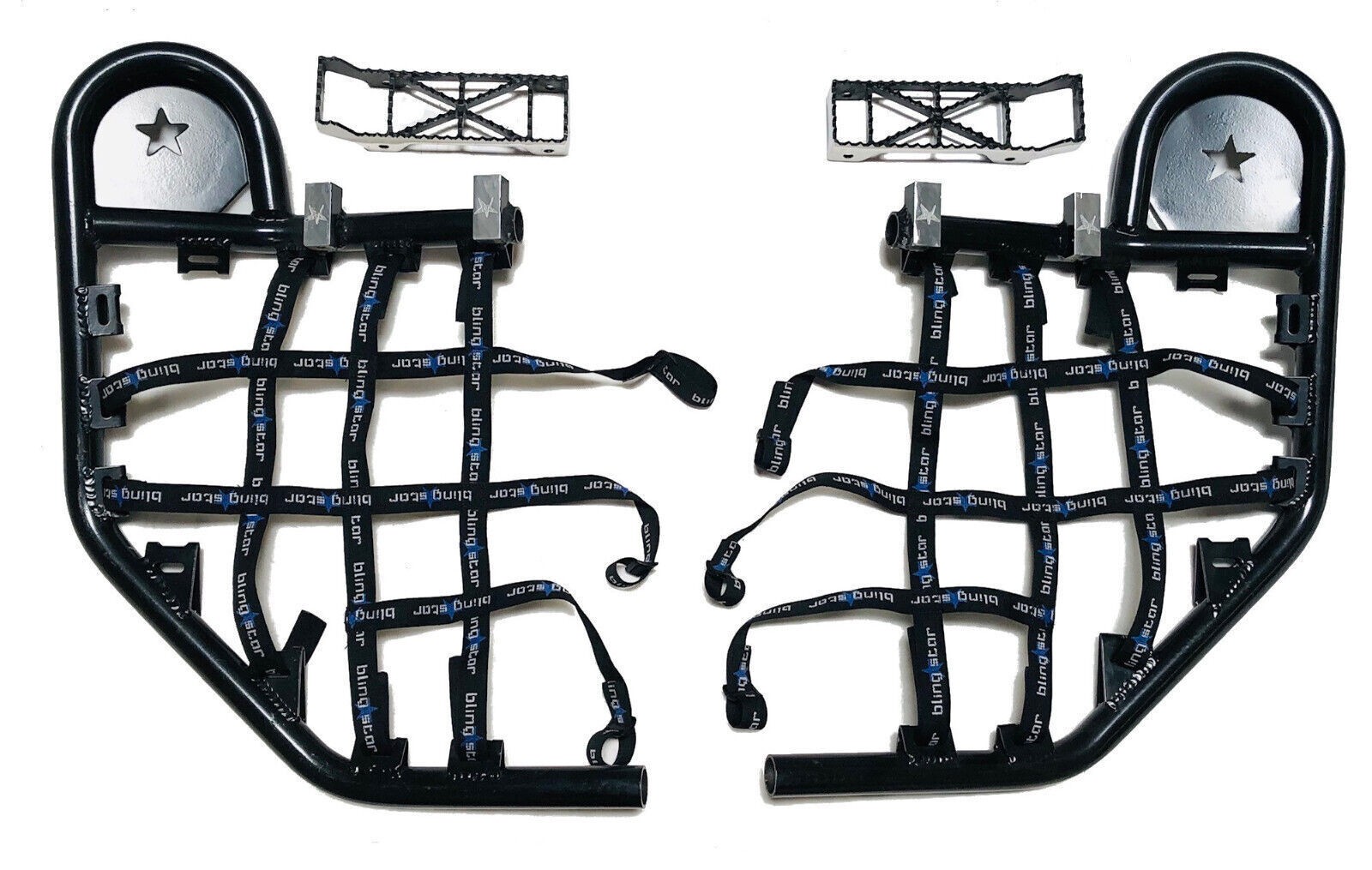 Blingstar Factory Series Nerf Bars Black Yamaha YFZ450 YFZ 450 2004-2013