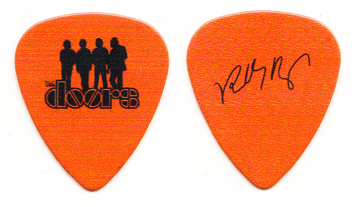 The Doors Robby Krieger Signature Promotional Orange Guitar Pick - 2021