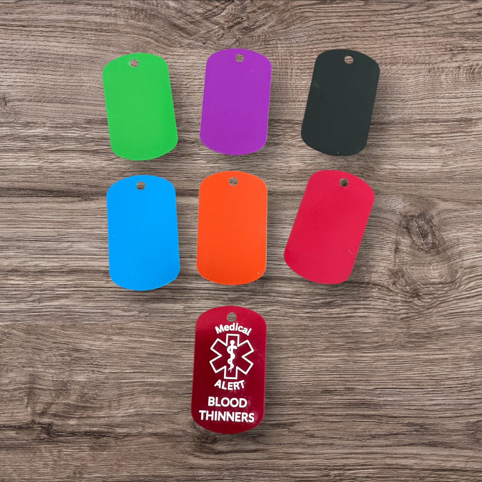 Custom Engraved Personalized Medical Alert ID Dog Tag