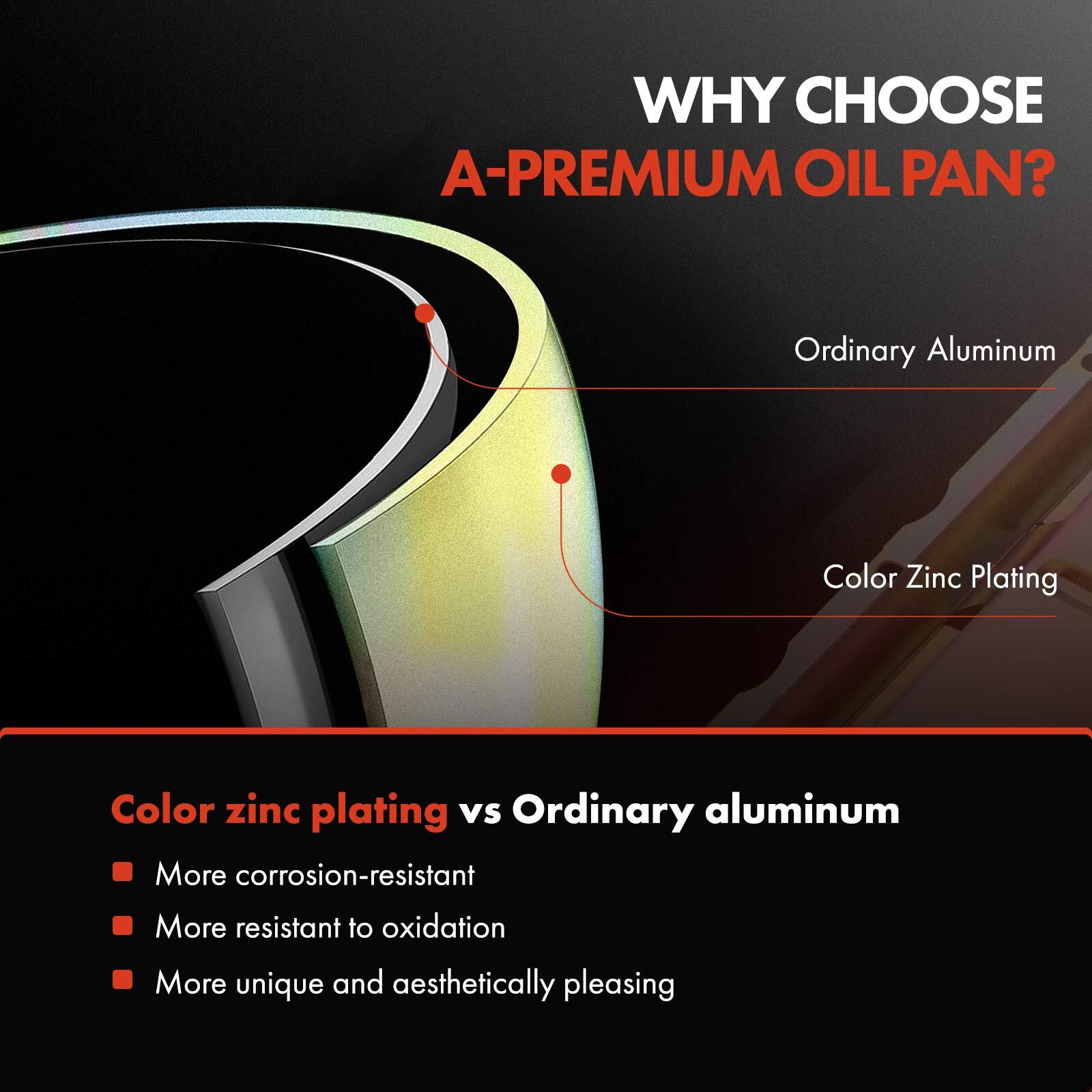 Engine Oil Pan w/ Gasket for Chevy Silverado GMC Sierra 1500 LS 4.8 5.3 6.0 6.2L