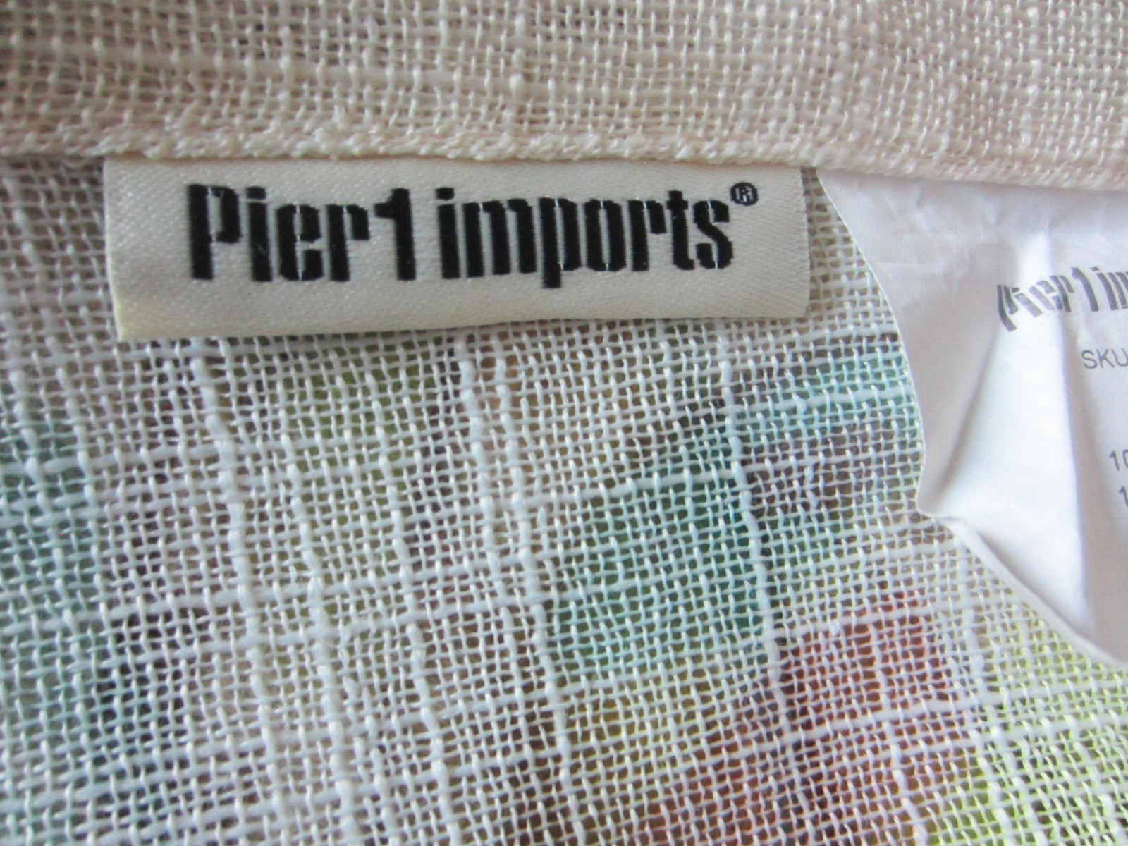 Set of 2 Pier 1 Imports Birdwatcher Curtain Panels 50" X 84" Top Gromets