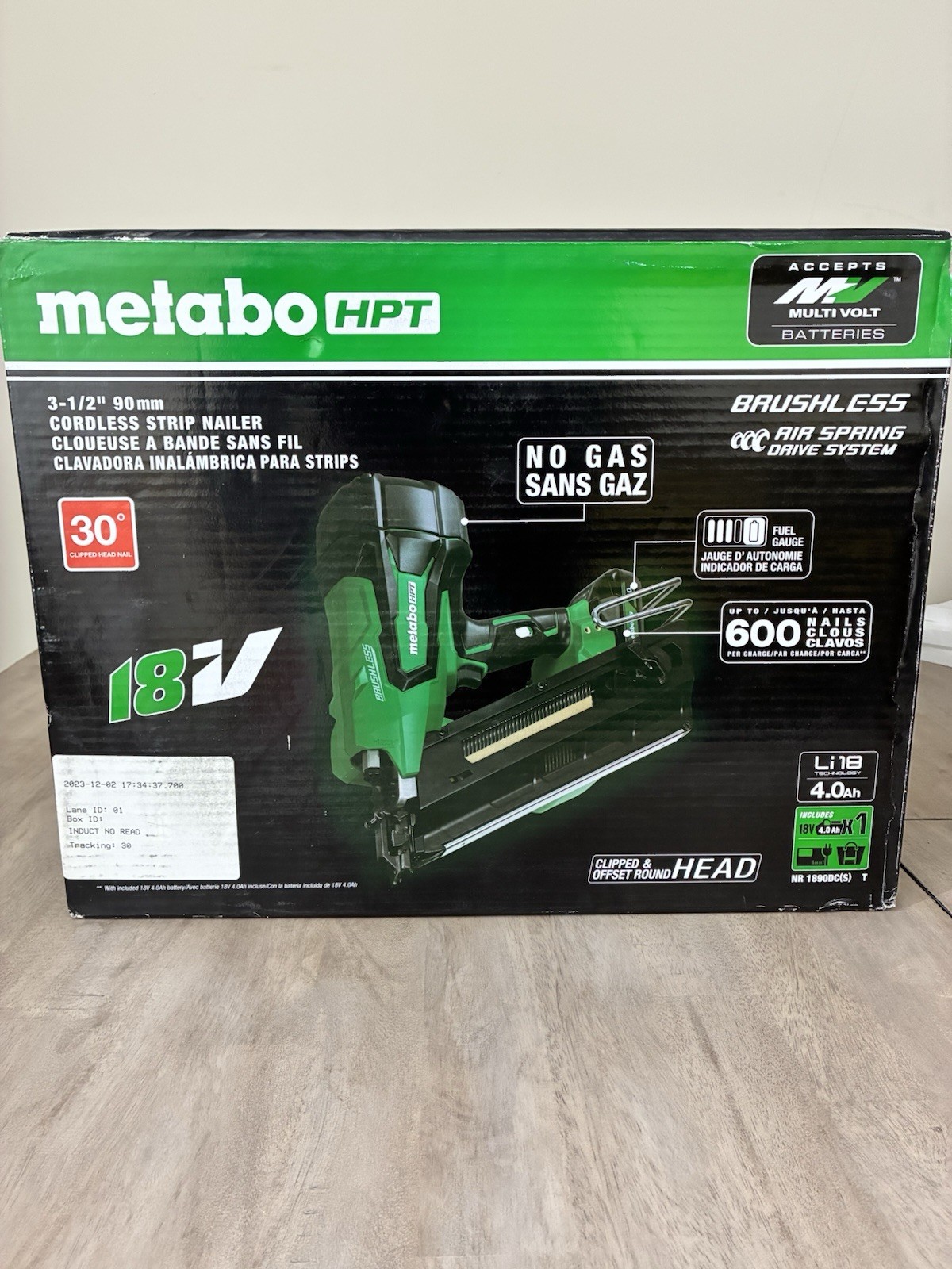 Metabo HPT NR1890DCST 18V 30° Cordless Framing Nailer 3-1/2" – New in Box