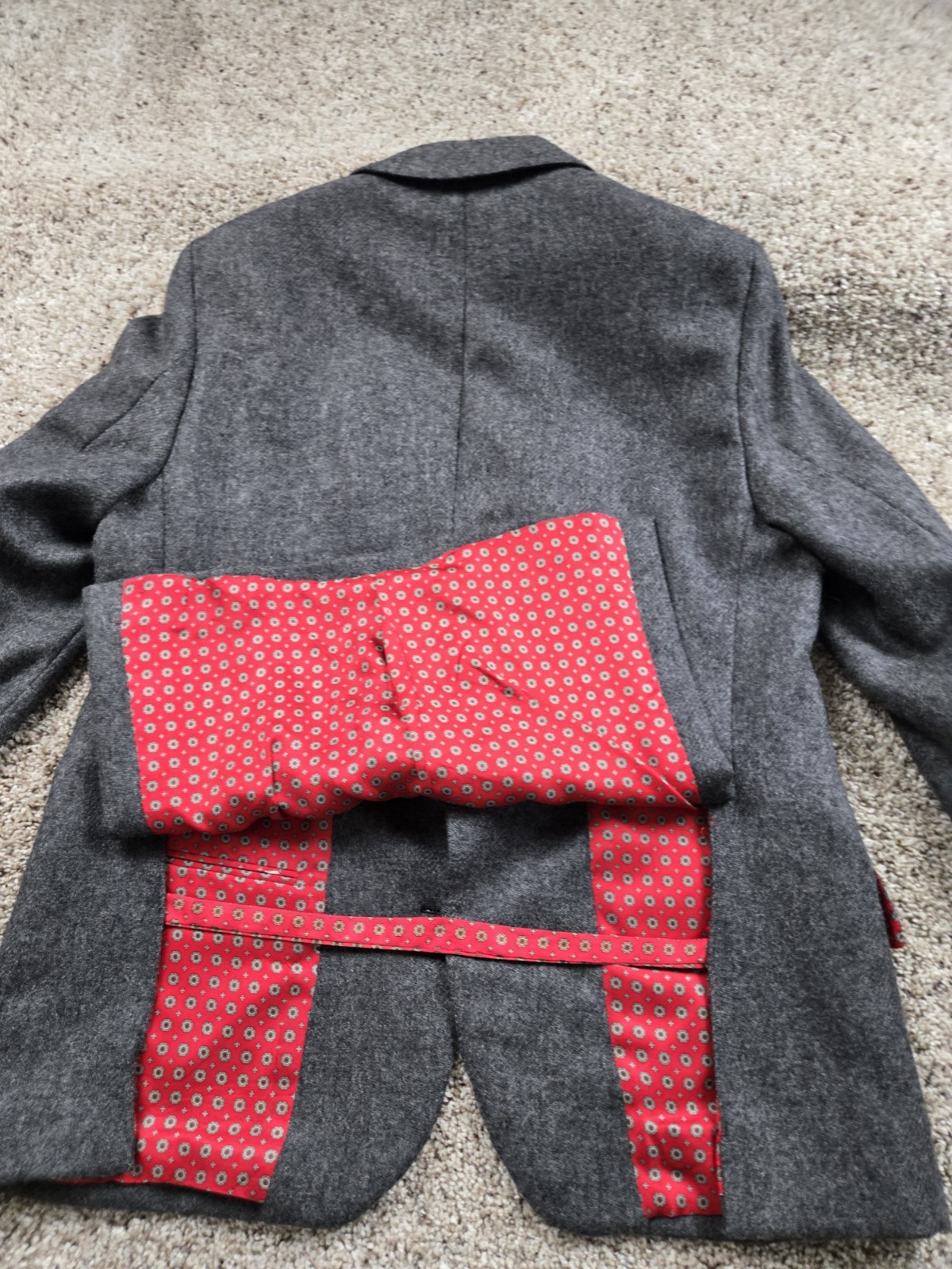 Vintage Carroll & Co Chester Barrie Blazer Jacket Mens 40 S Gray Tweed England