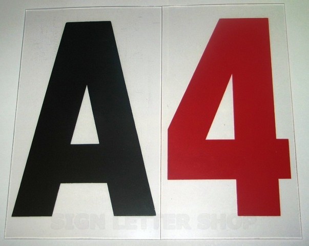 Set 4 inch on 5"  .060 flat  Rigid Marquee Sign Letters