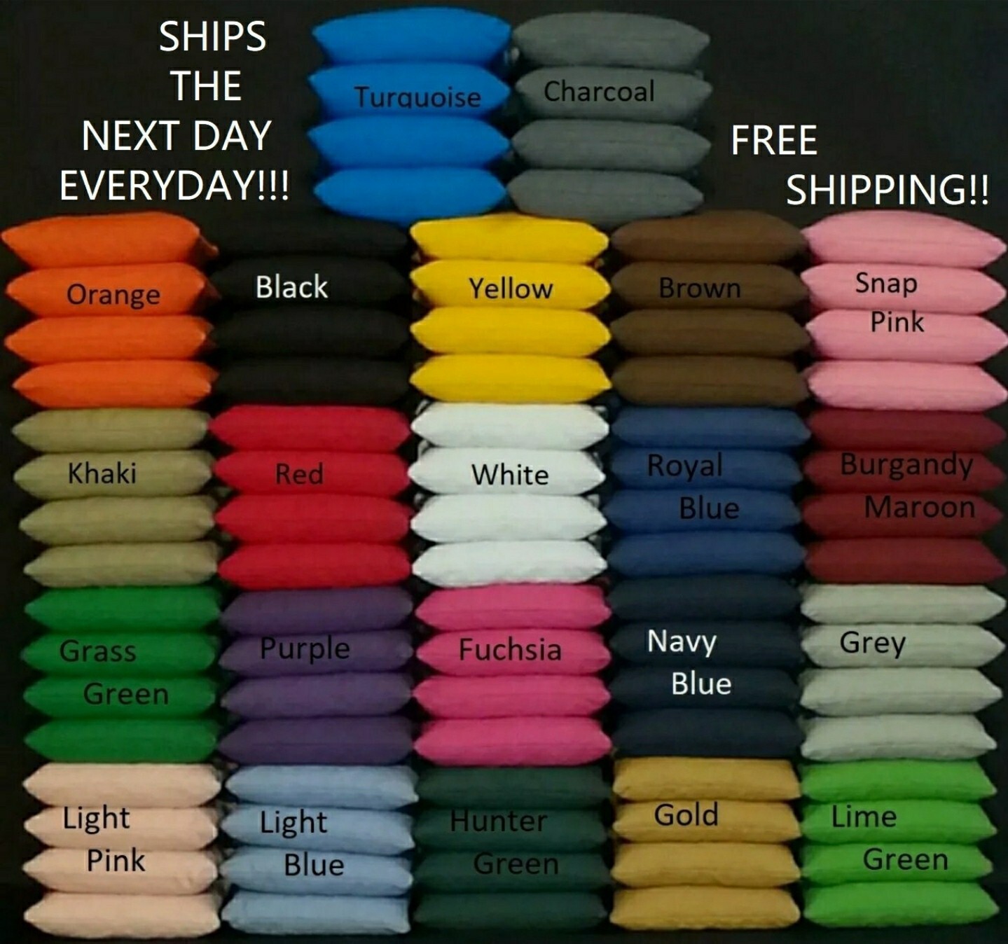 SET OF 8 WATERPROOF ALL WEATHER CORNHOLE BAGS PICK YOUR 2 COLORS! QUALITY BAGS!!