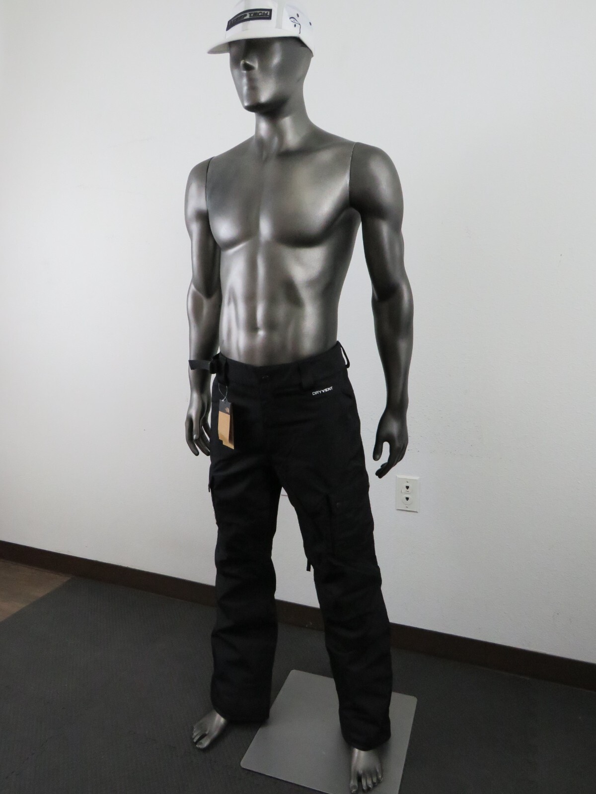 Mens The North Face Slashback Cargo Ski Board Shell Waterproof Snow Pants Black