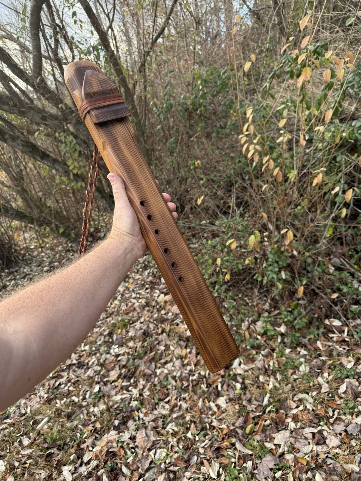 Native American Style Drone Flute | Western Cedar | Low Dm | 440 Htz.