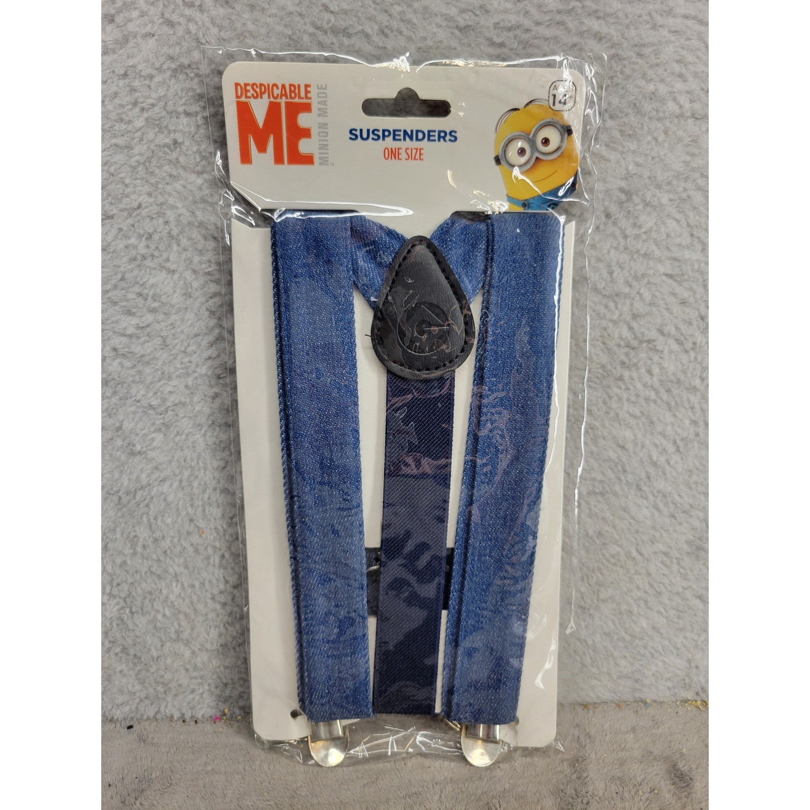 Despicable Me Minions One Size Denim Print Suspenders Novelty Accessory