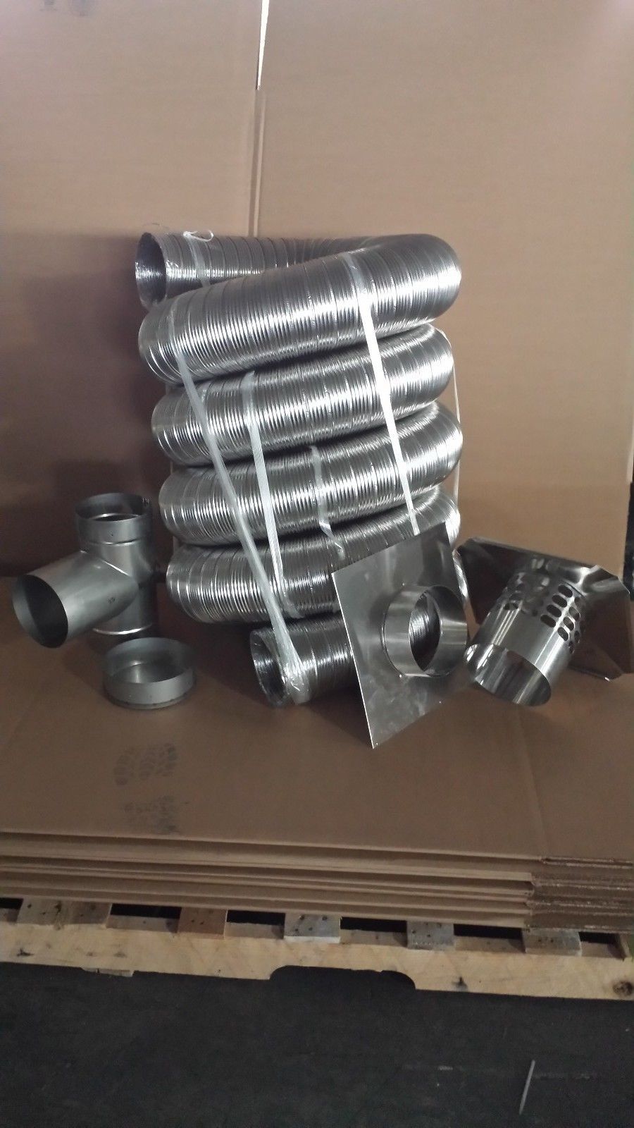 Chimney Liner Kit - Stainless Steel Smooth wall 6 Inch X25 Ft