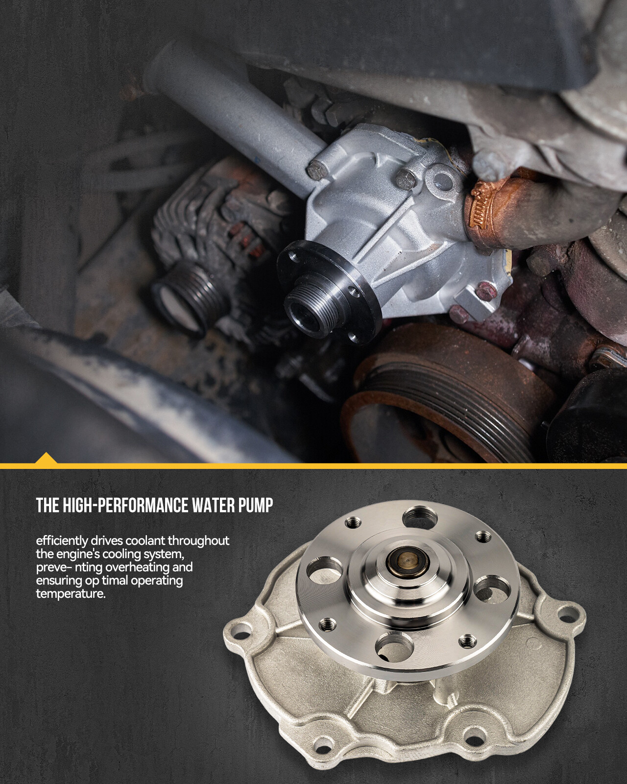 For 2011-2021 Dodge Charger Durango Jeep Grand Cherokee 5.7L V8 Water Pump