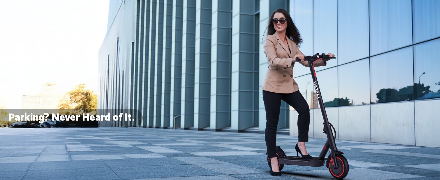 Electric Scooter Adults, Up to 21 MPH, Folding E-Scooter Built-in Side Lights