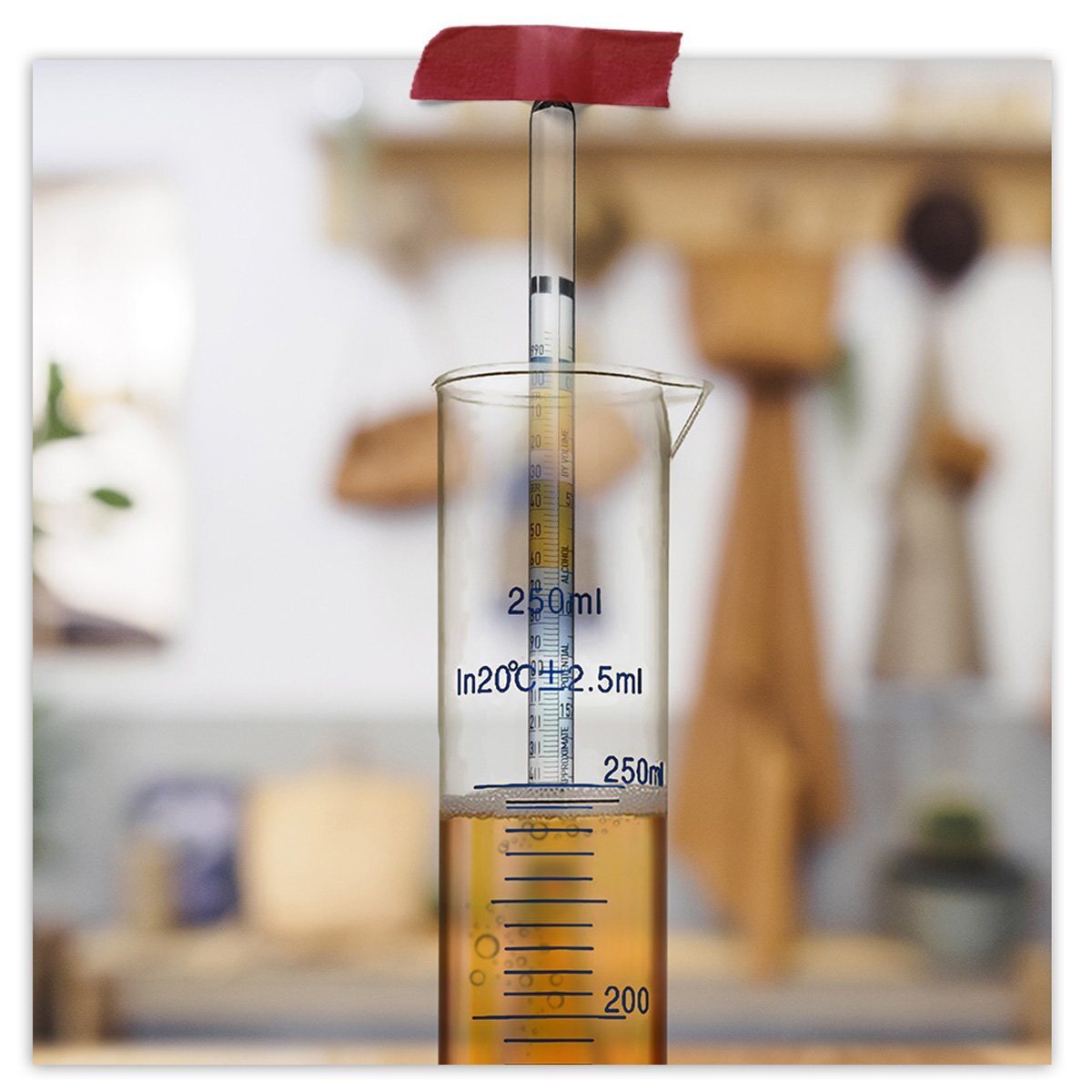 Fermentaholics Hydrometer Kit with Hydrometer, Plastic Test Jar Monitor ABV
