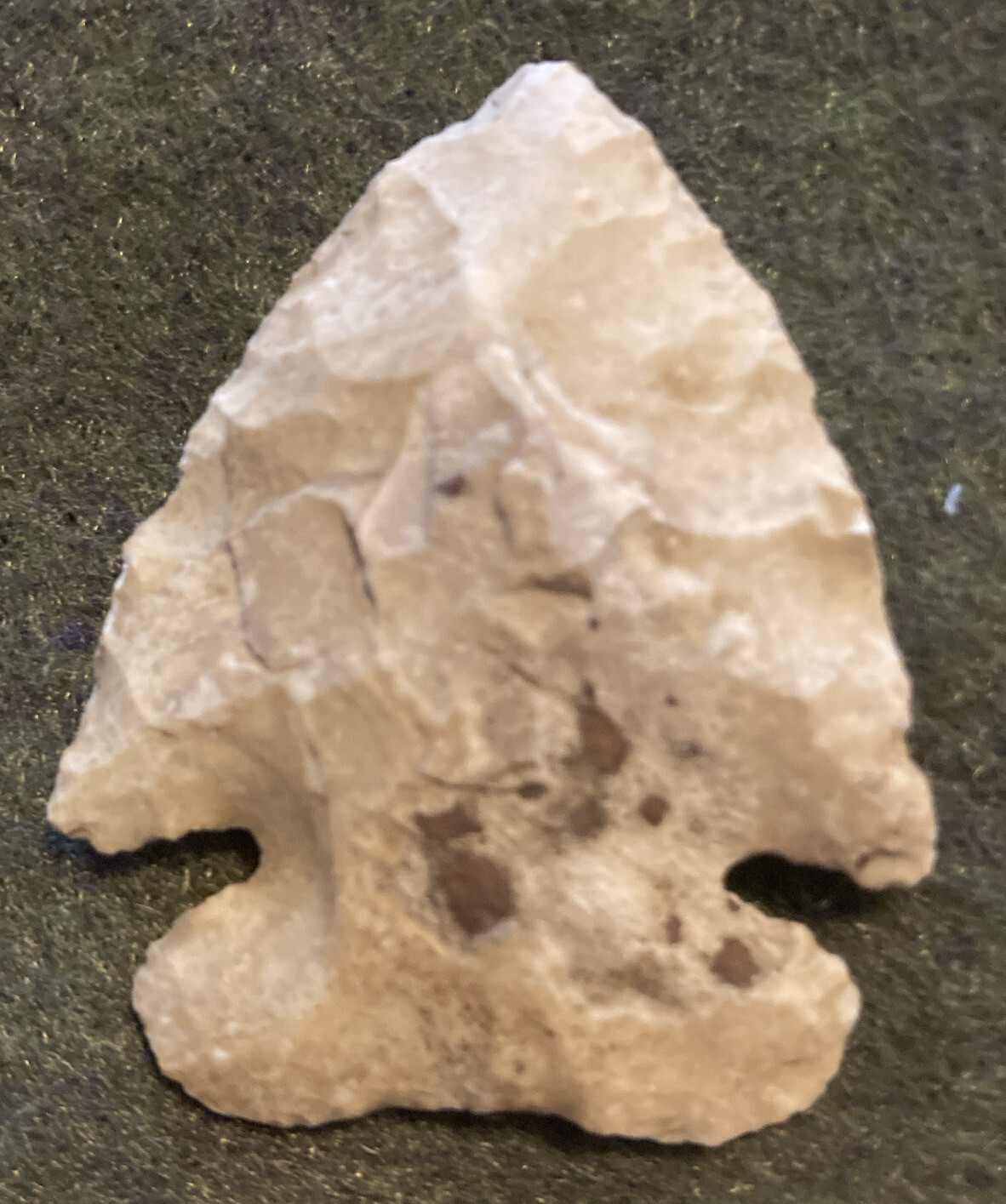 Thebes Point Arrowhead Blade Knife Tool Artifact 1 3/4” Long