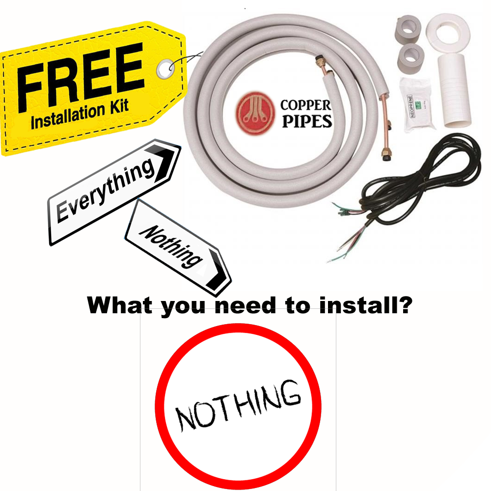 12000 BTU Air Conditioner Mini Split 20.8 SEER2 INVERTER Ductless Heat Pump 110V