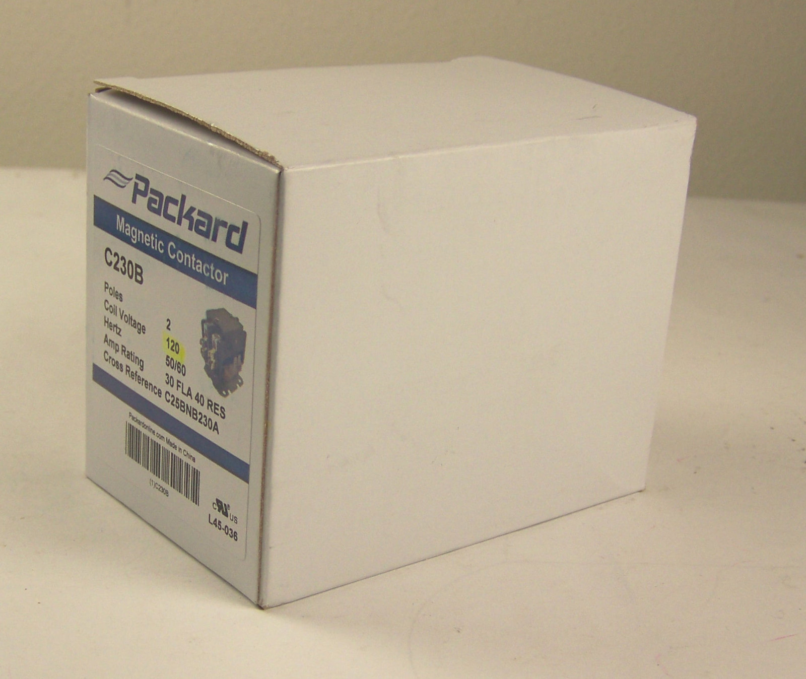 Packard 120 Volt Magnetic Contactor Fits ESB Tanning Bed 30 FLA 40 RES Contactor