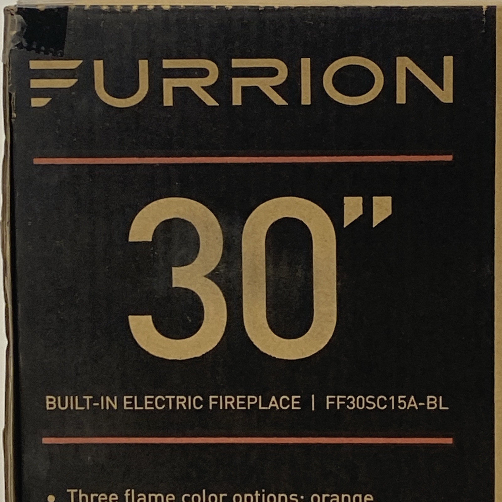 FURRION 30” Built In Electric Fireplace Kit Black FF30SC15A-BL RV Camper Remote